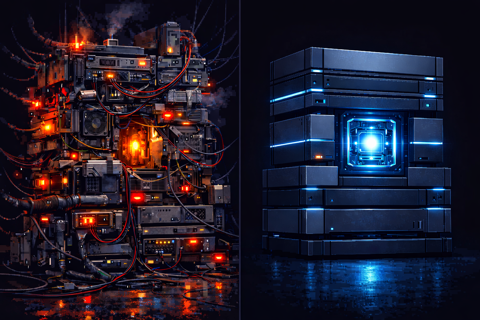 disordered chaos vs sleek organization