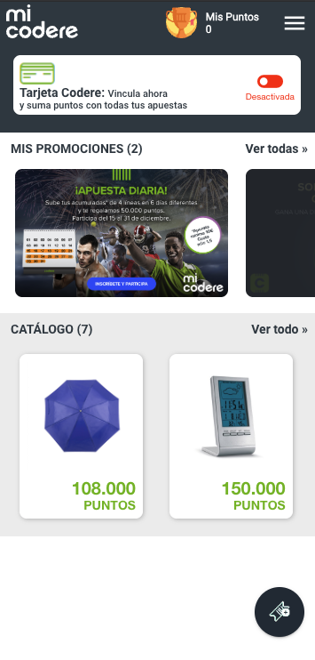 Club codere españa home page