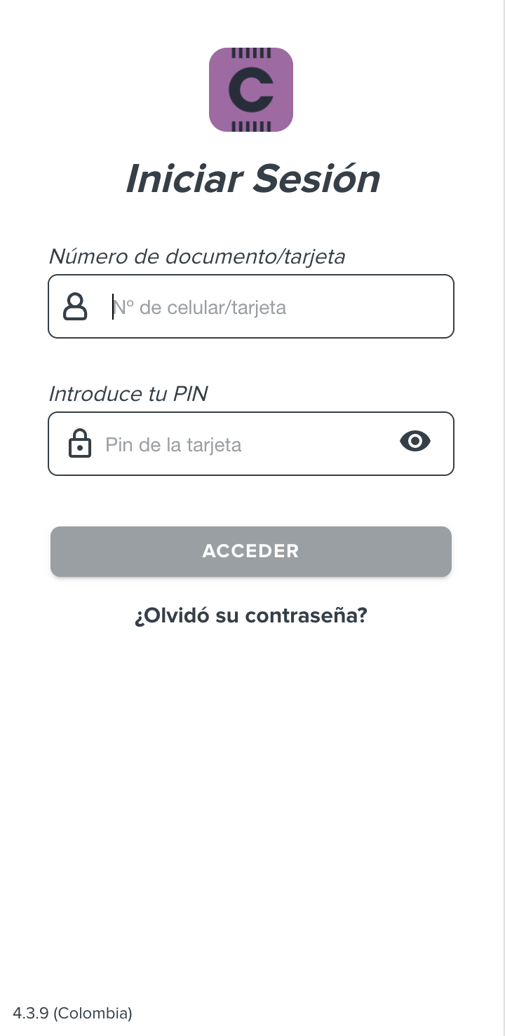 Club codere españa login page